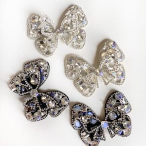 Rhinestones Butterfly Bow