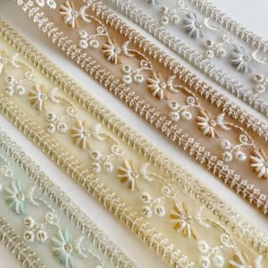 Embroidered Sequins Ribbon ₹55/meter