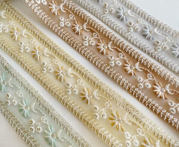 Embroidered Sequins Ribbon ₹55/meter