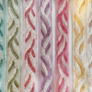 Leaf Embroidered Ribbon ₹65/meter